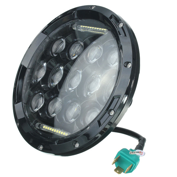 7 Inch 75W H4 Motorcycle LED Headlight For JEEP CJ JK TJ For Wrangler For Harley-Davidson  DRL Hi/Lo White Light 10-24V